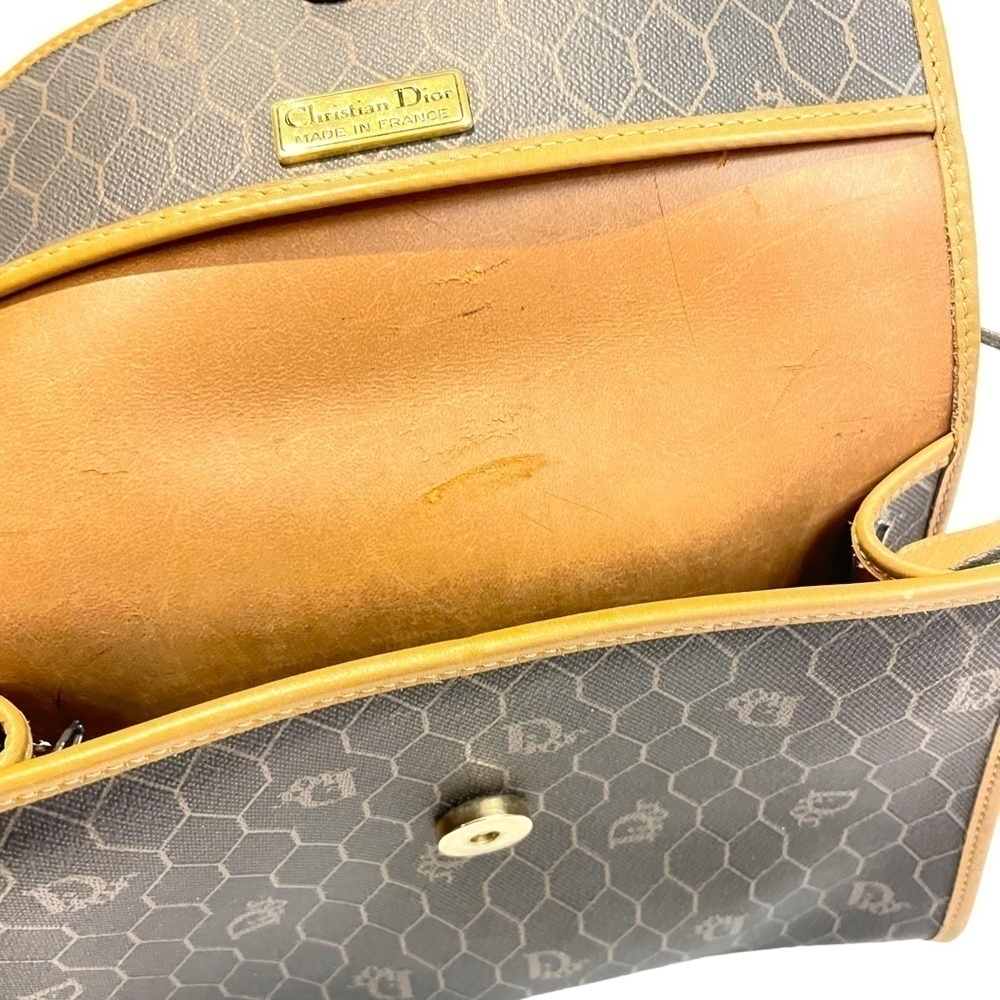 LEATHER Christian Dior Honeycomb Crossbody Purse - Picture 11 of 16